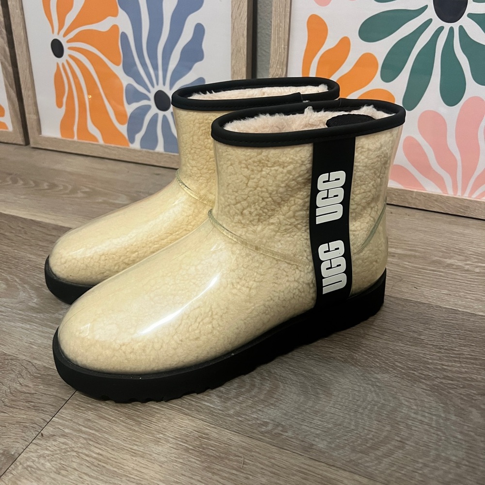UGG Cream Shearling Boots